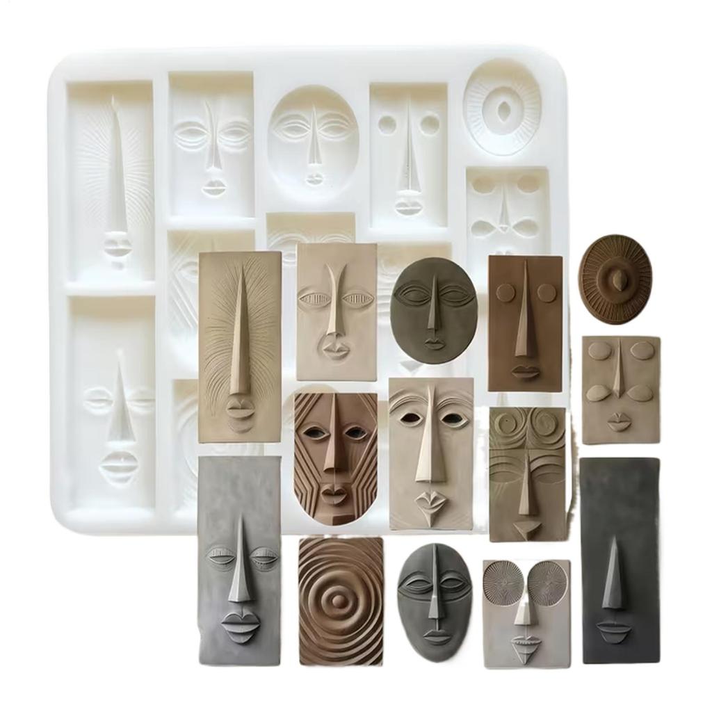 Food Grade Art Face Styling Baking Mold Unique Abstract Face Shaped Cake Molds For Chocolate Jelly Mousse Food DIY Craft