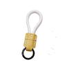 Handwoven Genuine Leather Cowhide Keychain Pendant - Custom Emboss Logo, High-Quality Anti-Lost Car Lanyard Keychain