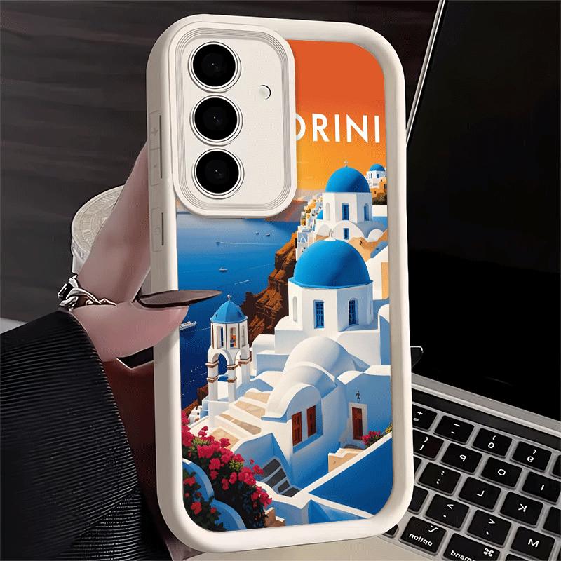 

Phone Case for Samsung Galaxy A17 A16 A15 A14 A13 Santorini Greece Summer A56 A36 A26 A55 A35 A25 A54 A34 A24 A53 A33 A23 A07 A0 Samsung A14