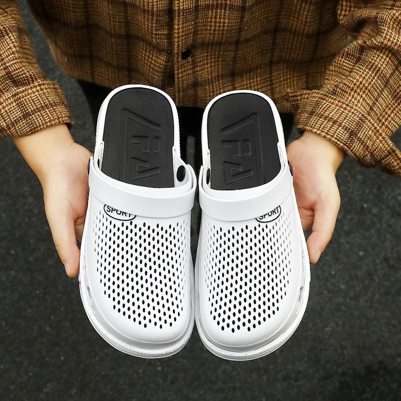 

Сандалии Hole для мужчин, летние, для вождения, двойного назначения, повседневные, дышащие, двухразмерные, для занятий спортом на открытом воздухе, для пляжа 40