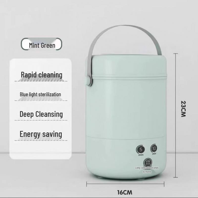 Compact Automatic Washer & Dryer for Socks and Underwear - Ideal for Dorms and Easy Cleaning