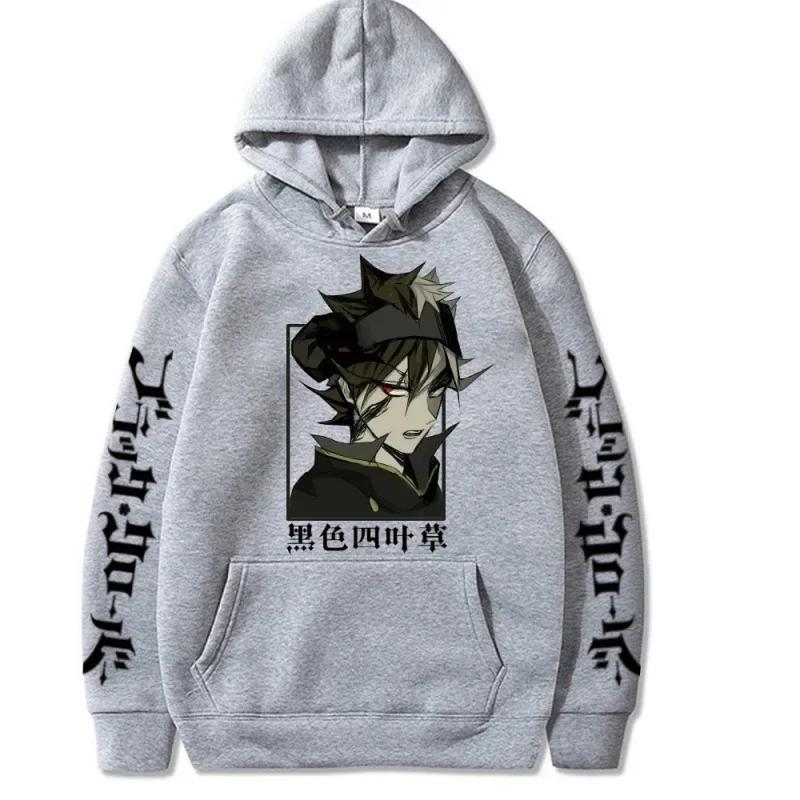 Harajuku Anime Black Clover Asta Unisex Manga Bedruckte Hoodies Herren Hoodie Winter Warm Langarm Street Casual Sweatshirt