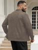 Men's European and American Fashion Suede Plush Lightweight Hoodie Jacket