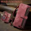 Leather Zipper Purse Phone Case for iPhone 17 Air 16E 16 15 14 12 13 11 Pro Max XS XR 8 7 Plus Flip Card Lanyard Wallet Cover