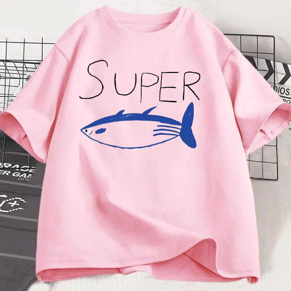 Jin Super Tuna Fish T Shirt Kawaii Retro Fashion Men/women Clothing Harajuku High Quality Tops Clothes Days Gifts Tshirts Tops