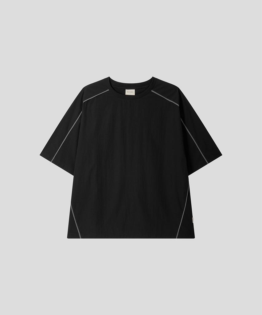 BLACK MOMENT Tech Stitch Oversized T-Shirt [Black]