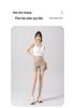 Women's 2026 Ice Skin Shark Feel Seamless Tummy Control Shorts: Thin, Stretchy, Hip-Lifting, Skin-Friendly Three-Quarter Length