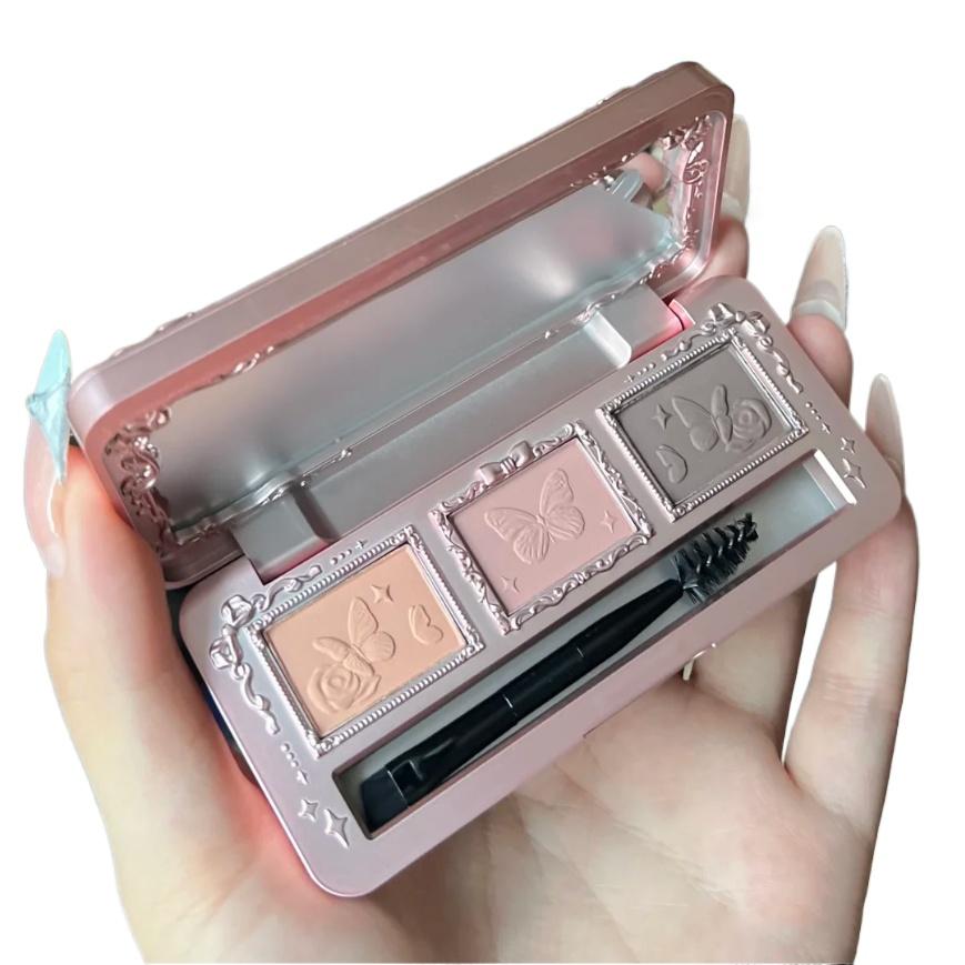 Flower Knows Midsummer Fairytales Collection Eyebrow Palette Cosmeticos Brow Pencil Eyebrows Enhancers Shape Set With Brush