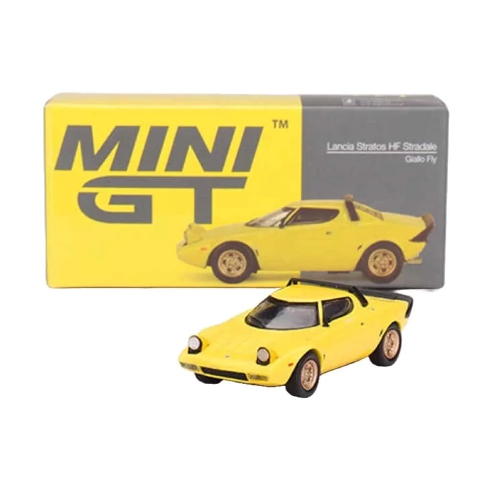 MINI GT 1/64 Lancia Stratos HF Stradale Giallo Fly Yellow (Left-Hand Drive) Finished Product