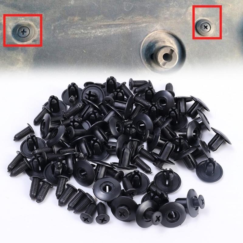 8mm Plastic Rivets Fastener Screw Car Bumper Fender Trim Panel Retainer Fasteners Clip Car Accessories