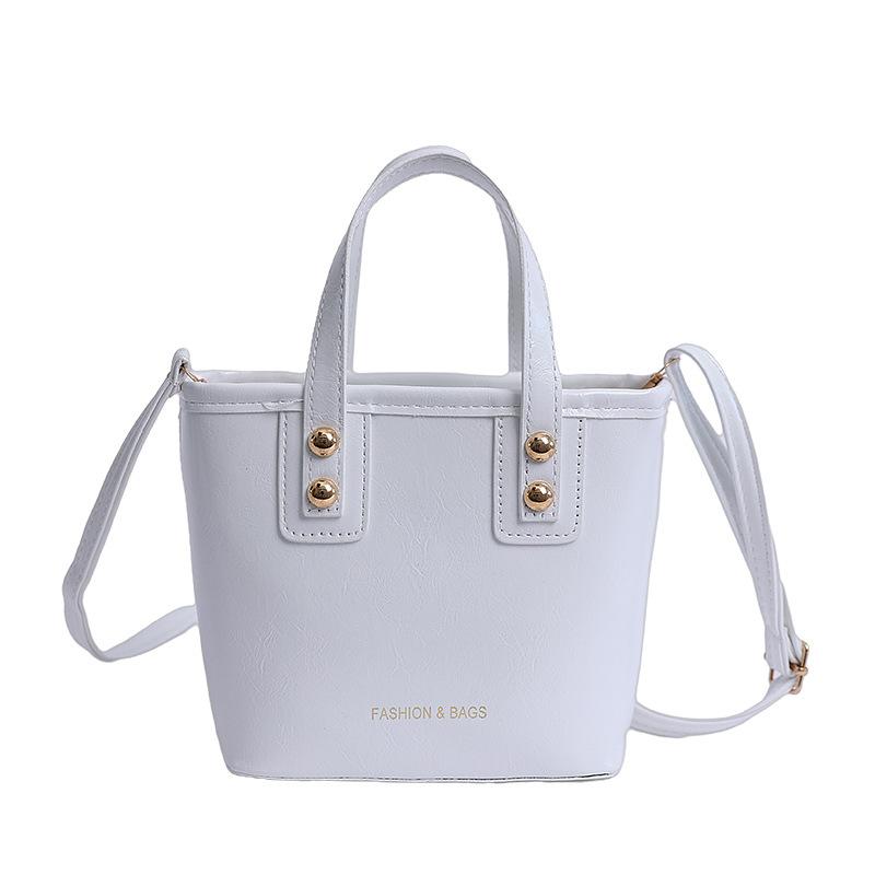 High-value retro small bag women s 2025 new messenger bag fashion handbag casual simple bucket bag