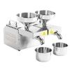 Double Head Oil Press Machine High Oil Yield Hot Cold Press Stainless Steel Small Automatic Oil