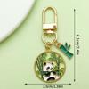 Adorable National Treasure Panda Metal Keychain – Cute & Quirky Cartoon Dāi Méng Panda Keyring Pendant for Men, Women, & Bag Charms.