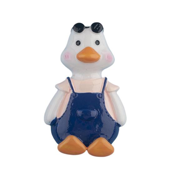 Magnet de frigider Diverse stiluri Accesorii de uz casnic Creativ pentru ușă fereastră Autocolant 3D de rață Decor drăguț DIY