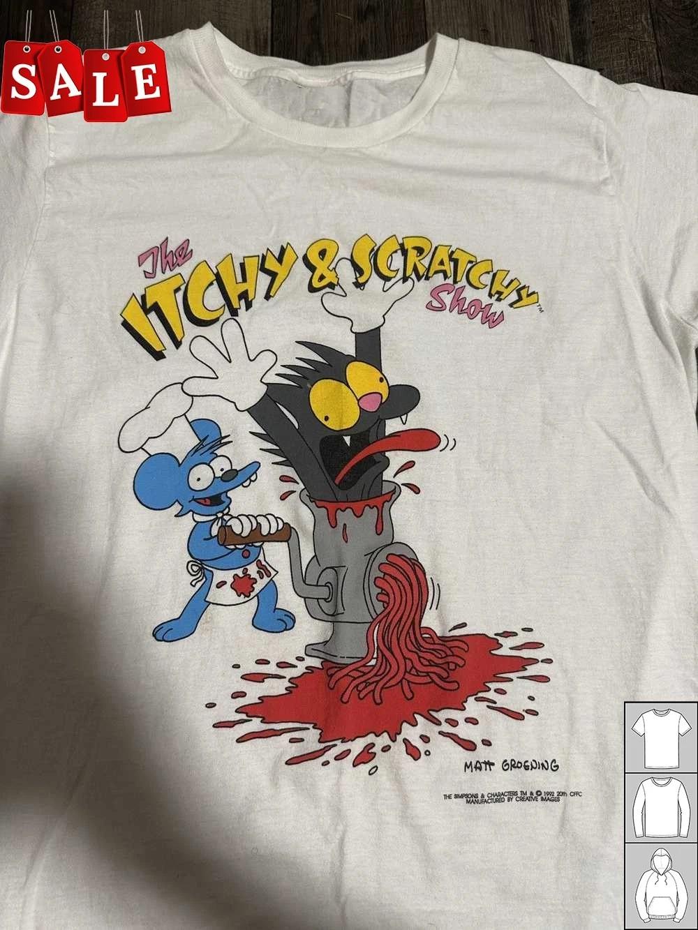 New The Simpsons Itchy & Scratchy Show Short Sleeve Men All Size Shirt JM286 L