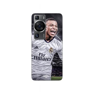 Coque - MANIACASE - Huawei P60 - Kylian Mbappe - Real Madrid - Souple Gris
