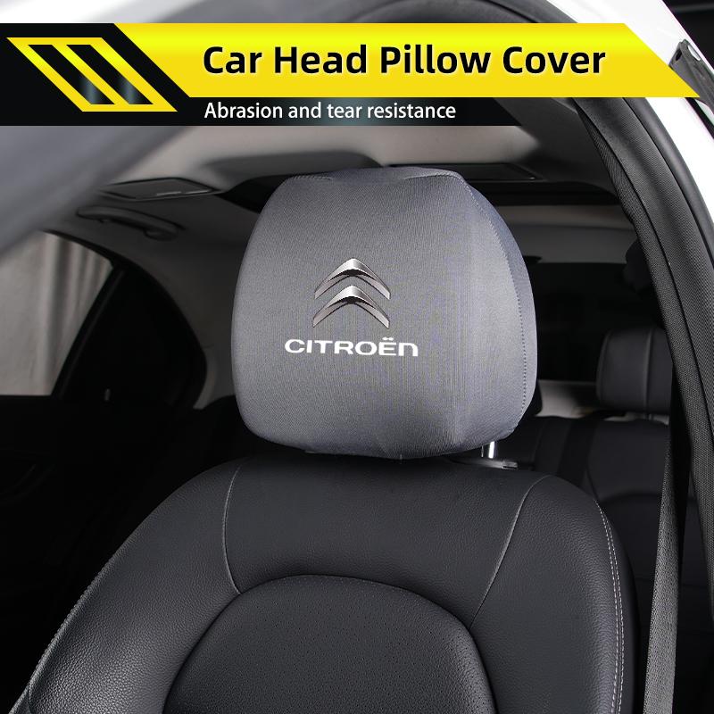 Pokrowiec na zagłówek samochodu Miękki pokrowiec na zagłówek siedzenia Pokrowiec na zagłówek samochodu Pokrowiec pyłoszczelny Do Citroen C4 C3 C5 C1 C2 Berlingo Celysee