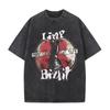 Washed VintageLimp Bizkit Graphic T-shirt Men Women Hip Hop Casual Oversized Short Sleeve T Shirts Unisex Streetwear