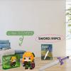 NOVÝ stavebnicový set Zelda Link s Mečem mistra a štítem Kreslené hry Akční figurka Cihlový model Hračky pro děti.(276KS