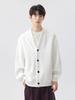 Men's Oversize V-Neck Korean Style Hoodie Cardigan - Casual Plus Size Trendy