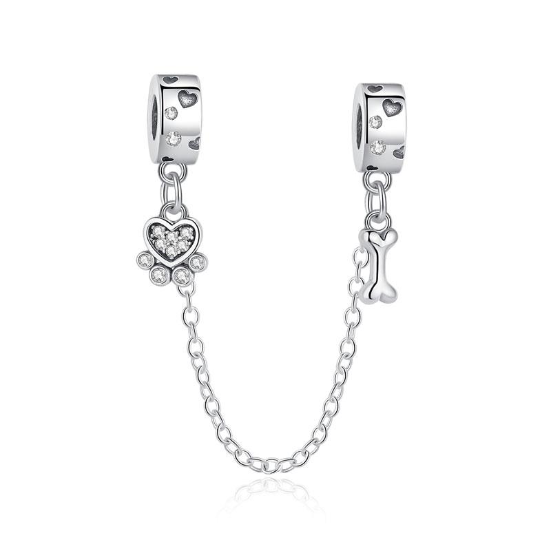 New Copper Charm Bead Charms Safety Chain Music Notes Love Heart Pendant Bead Charms Compatible With Do It Yourself Bracelets Bangles Women Diy Jewell