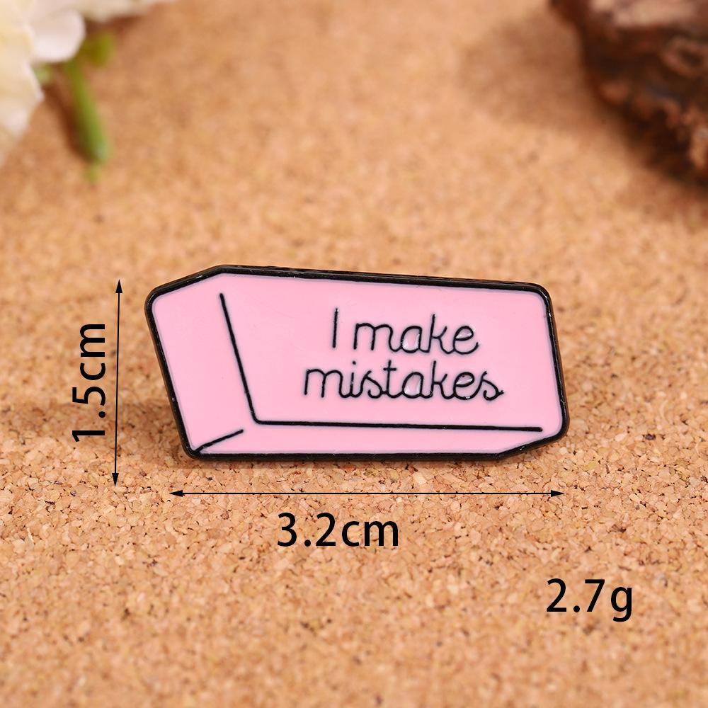 Cartoon English Alphabet Series Brooch Advanced Sense Niche Metal Badge Personalized Versatile Accessories