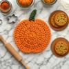 Posavasos de Calabaza Tejidos a Crochet Otoñales Hechos a Mano Decoración de Mesa Estilo Granja Otoñal Posavasos Resistentes al Calor Accesorios de Regalo para Cocina de Halloween