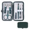 In Stock: 6-Piece Stainless Steel Nail Care Set with Clippers, Manicure File, Ear Pick, Eyebrow Scissors & Steel Pusher