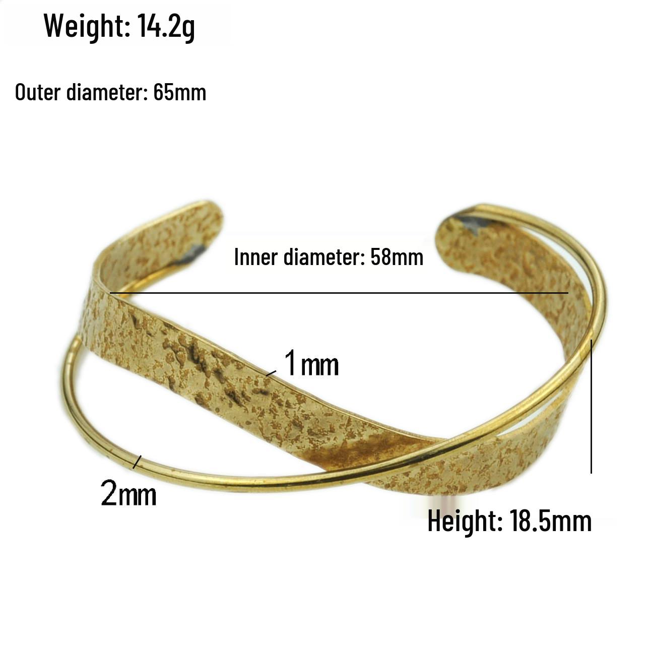 Stylish Double-Layer Cross-Line Bracelet for Women - Geometric, Simple, and Unique Hand Jewelry