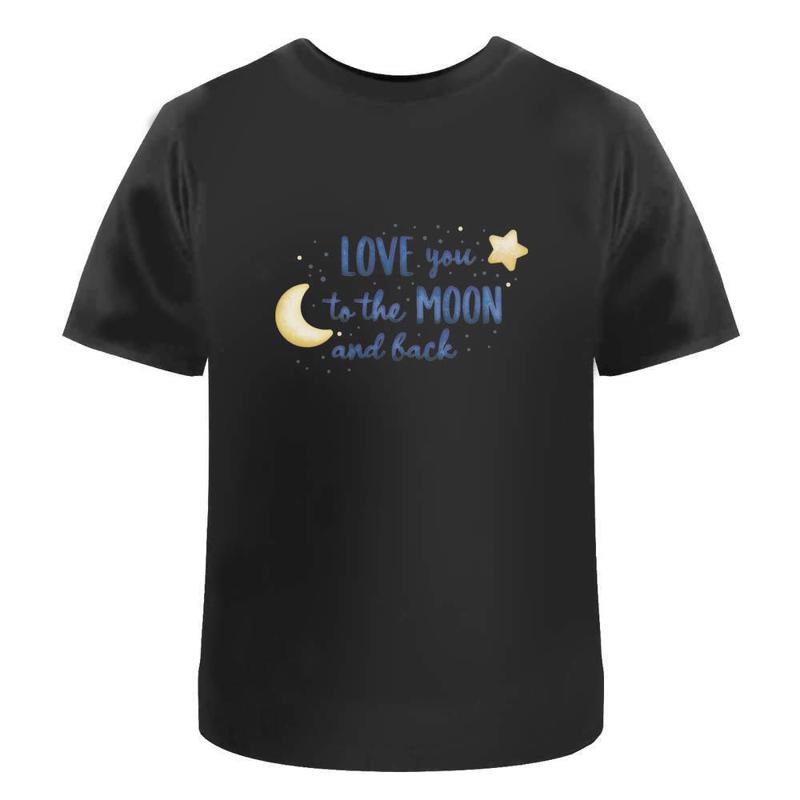 

Love You To The Moon Cotton T Shirt Ta037304 - Men s Summer Cotton Graphic Tee S разноцветный