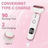 2026 Electric Razor for Women Men,4 in 1 Ladies Wet & Dry Body Razors and Facial Hair Remover,Rechargeable LED Display Hair Removal Kit for Nose Face