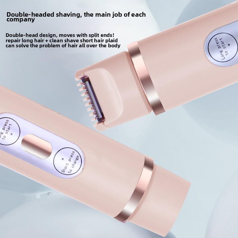 Double Head Shaving Machine Women's Private Parts Hair Removal Machine Electric Shaving Knife Underarm Trimmer