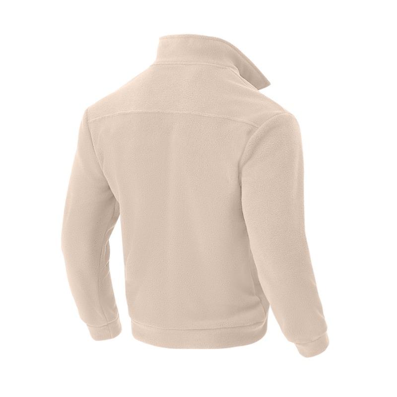 Men Half Zip Stand Collar Solid Color Long Sleeve Pullover Casual Sweatshirt Outdoor Outerwear