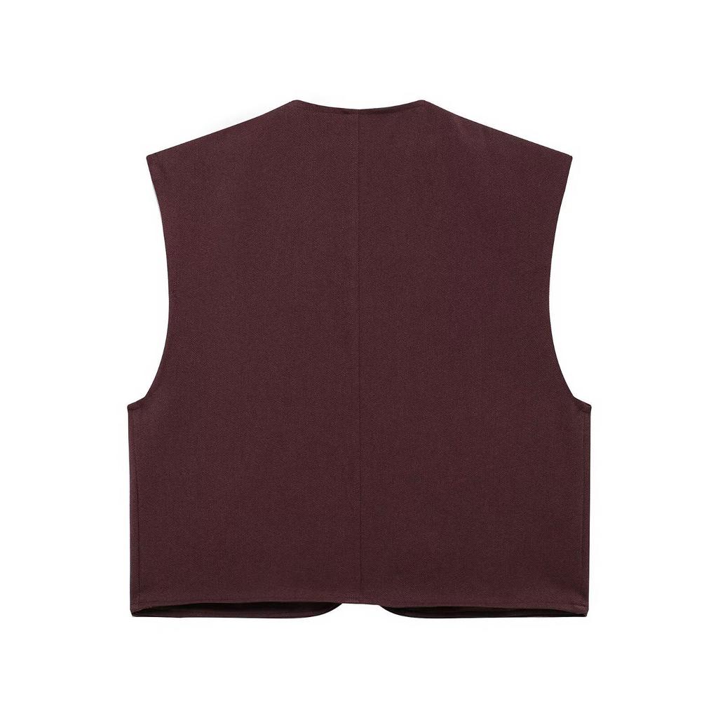2025 Spring Women's Versatile Round Neck Sleeveless Vest