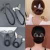 Whale Tail Rhinestone Flower Hair Clip Hair Bun Maker Bundle Lazy Hair Curler Hair Accessories Hair Styling Tool