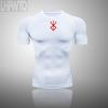 Men Short Sleeve T Shirt Compression Tights Men Fitness Running T-Shirt Breathable Sport Set Rashgard Gym Clothing