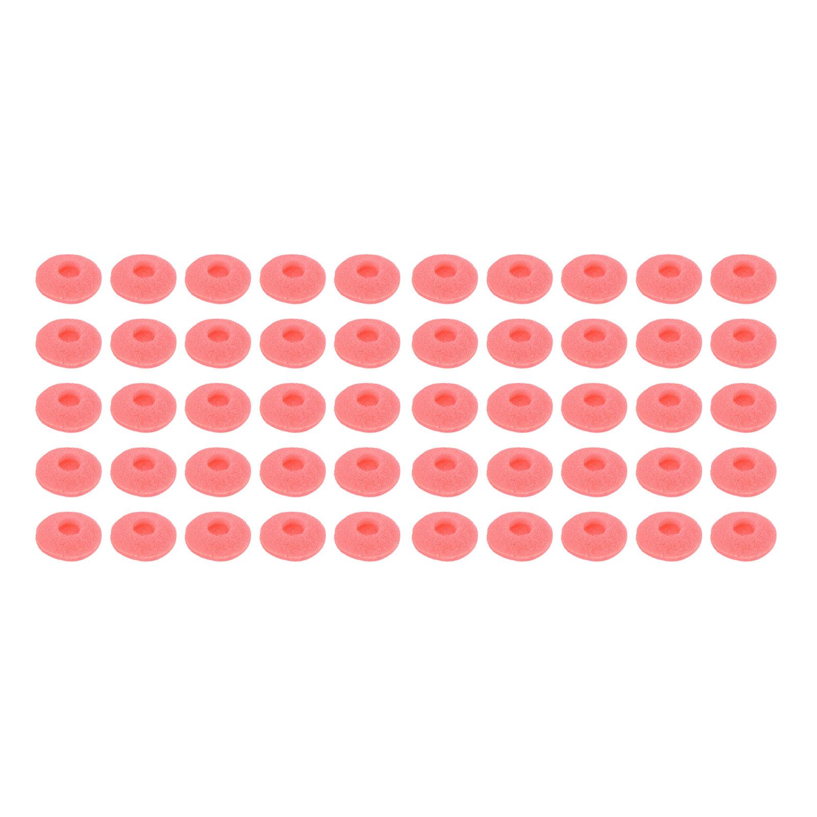 

50PCS Foam Earbuds Cover 15mm Sponge Earbuds Replacement Ear Pads Tips Protector for MP3 MP4 красный