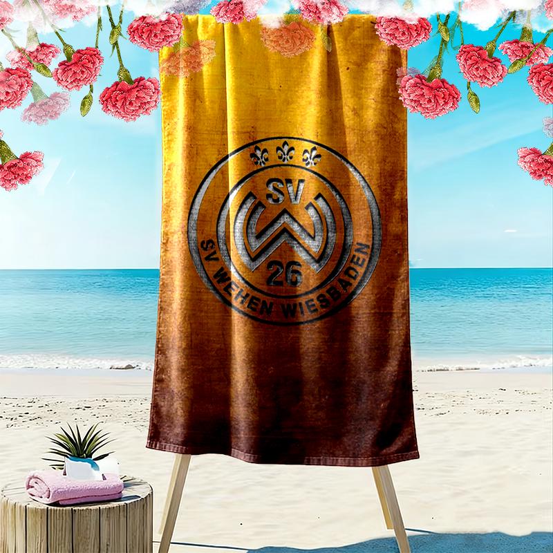 Wehen Wiesbaden Print Beach Towel, Large Soft Quick Dry Towel for Beach Camping Swimming