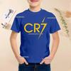 New Summer Polyester Children T-shirts Kids Soccer Clothing CR7 Ronaldo Printed Outdoor Boys Girls T-shirts Sport Fashion Ages 5-14