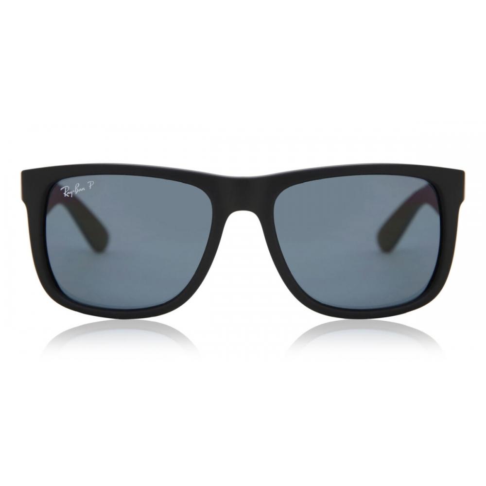 

Солнцезащитные очки Ray Ban Rb4165 Justin Polarized 622 2v Мужские Black Rubber/55