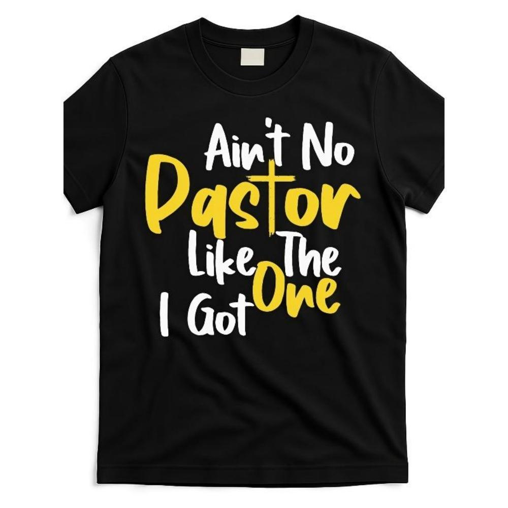 

European Sizes Aint No Pastor Like The One I Got [Cool Design] Street Trending Style Women S Tee Round Neck Shorts Same Gender Design S чёрный