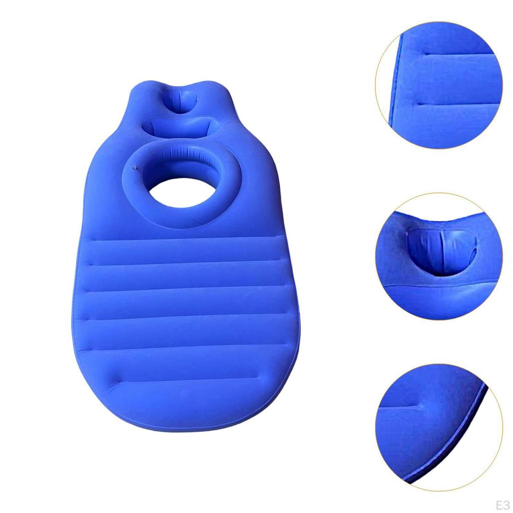 Inflatable Pregnancy Pillow Convenient Gift with Belly Hole Maternity Pink