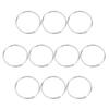 10Pcs Metal Shower Curtain Rings O Shape Shower Curtain Hooks Rings Anti-rust Curtain Hooks for Bathroom Shower Curtain Liner Room Dividers