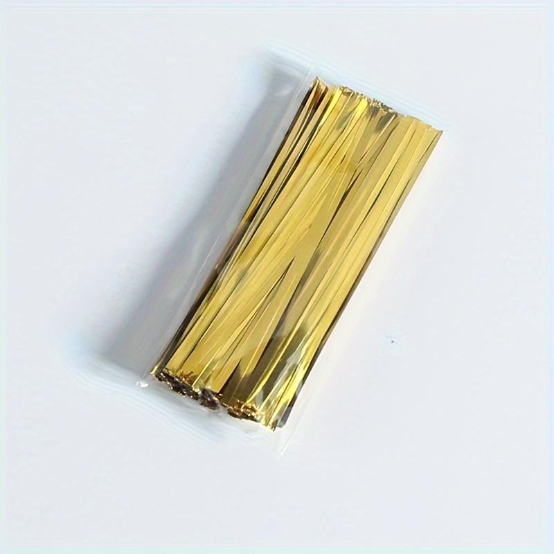 Metallische Drehverschlüsse sind perfekt zum Verschließen von Plastiktüten, als Geschenkband, als Brot- und Lebensmittelverpackungsband und als Bäckereizubehör.