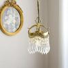 European  Luxury Brass Restaurant Chandelier French Classical Retro Bedroom Foyer Crystal Pendant Light