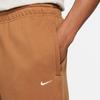 Nike Solid Logo Embroidered Jogger Pants Men Bottoms Brown CW5460-270
