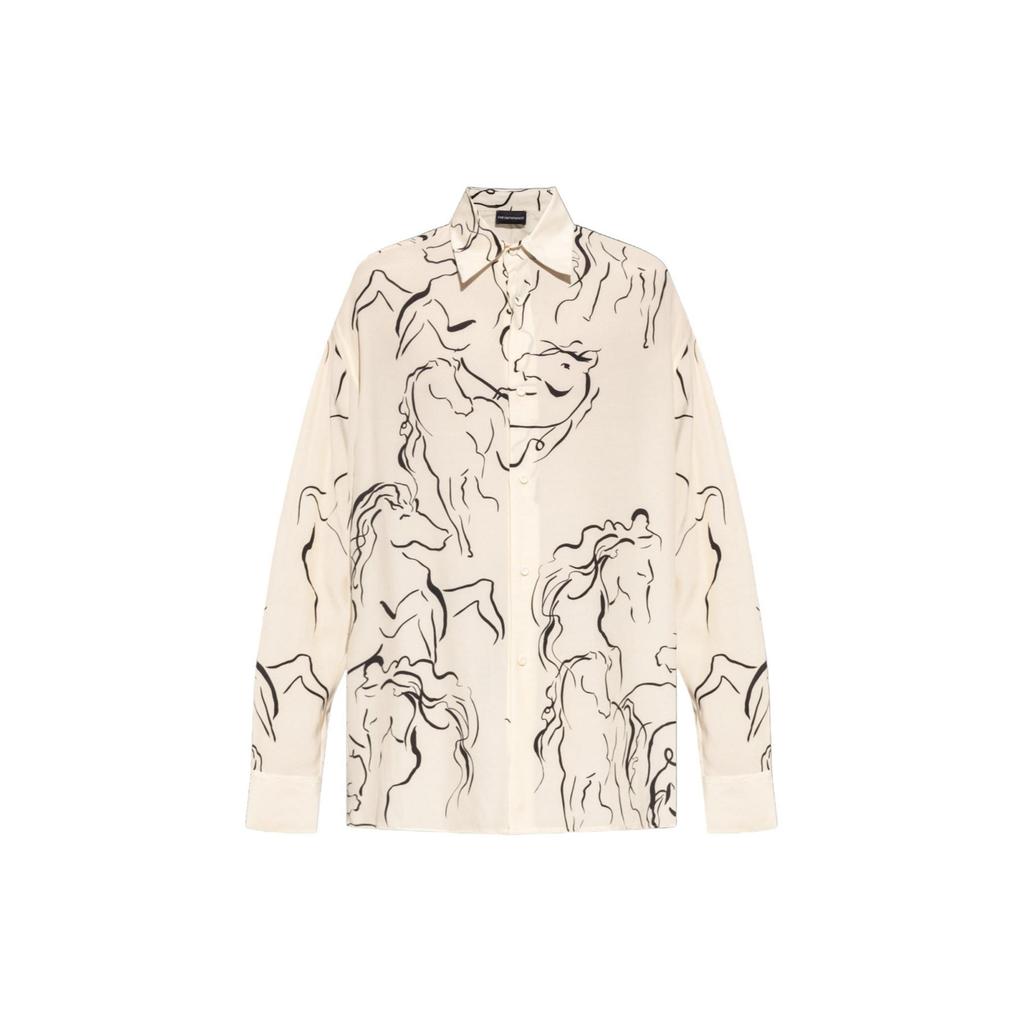 EMPORIO ARMANI Shirt Men's Beige E31F27F1022191