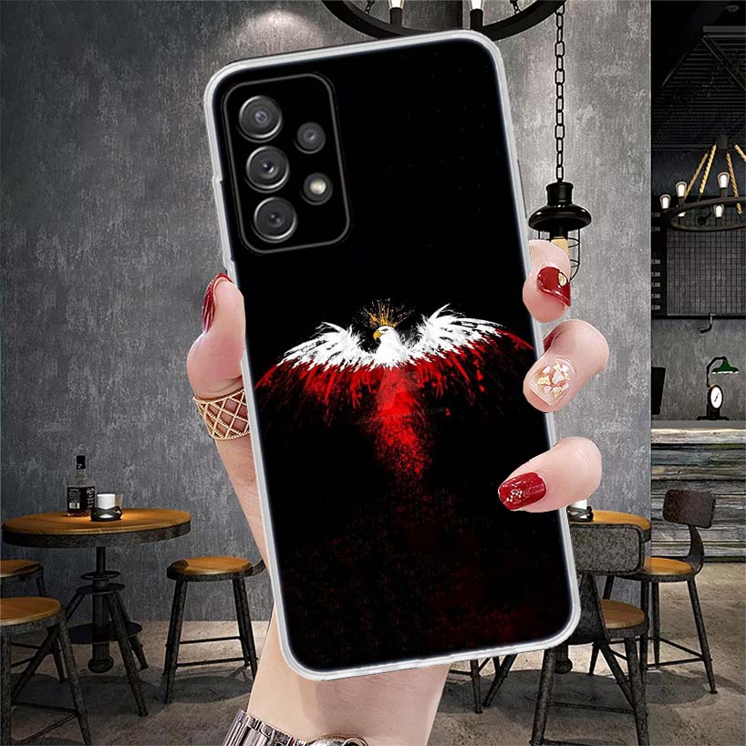 Funda de Teléfono Bandera de Polonia Para Samsung Galaxy A13 A14 A15 A16 A17 A53 A54 A55 A56 A57 A33 A34 A35 A36 A37 A23 A24 A25 A26 Galaxy A12