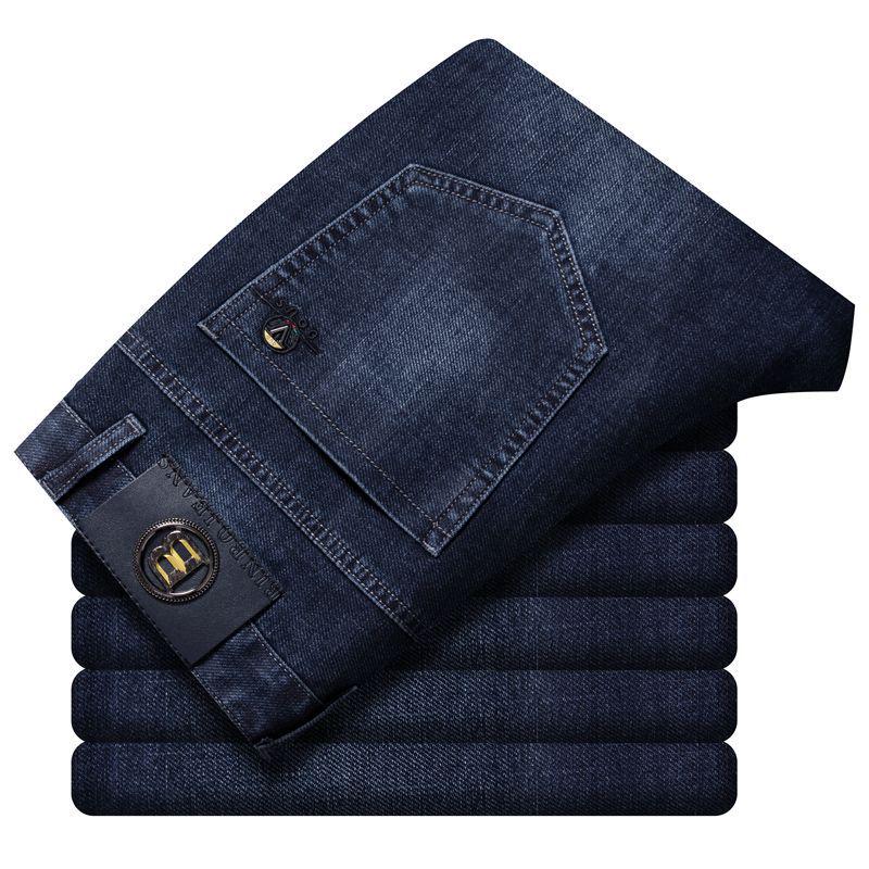 Men's Spring & Fall Loose Straight-Leg Jeans: Versatile, Trendy Business-Casual Trousers