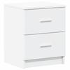 Nightstand with 2 Drawers White 40 x 36 x 50 cm